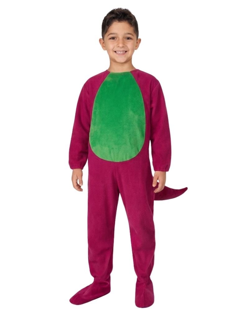 Premium Kids Dinosaur Costume Full Body Jumpsuit – Soft Plush Dino Fancy Dress for Boys & Girls, Halloween, Birthday Party & School Events - Image 1